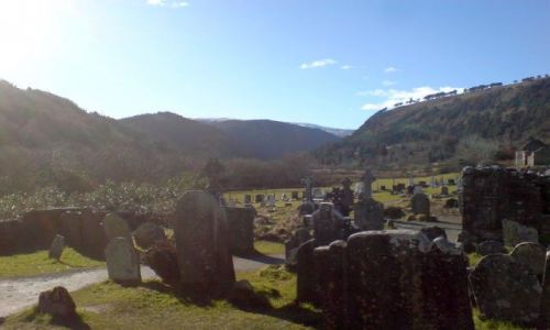 Zdjecie IRLANDIA / Gry Wicklow / Glendalough / Cmentarz