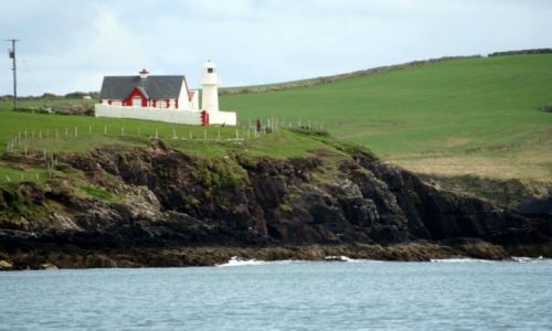 Zdjęcie IRLANDIA / Hrabstwo Kerry / Zatoka Dingle / Latarnia w zatoce Dingle.