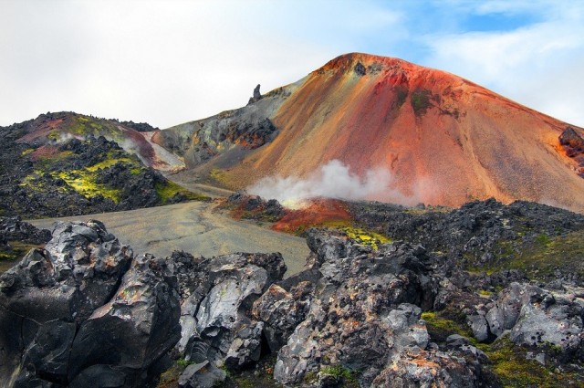 Zdj cia: Landmannalaugar, Park Narodowy Fjallabaki, Brennisteinsalda - gra tczowa, ISLANDIA