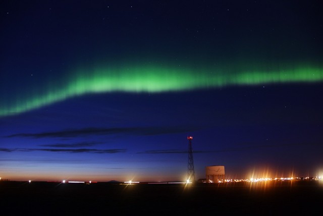 Zdj cia: Keflavik, Keflavik, Zorza Polarna nad Keflavikiem, ISLANDIA