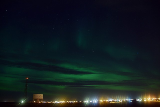 Zdj cia: Keflavik, Keflavik, Zorza Polarna nad Keflavikiem, ISLANDIA