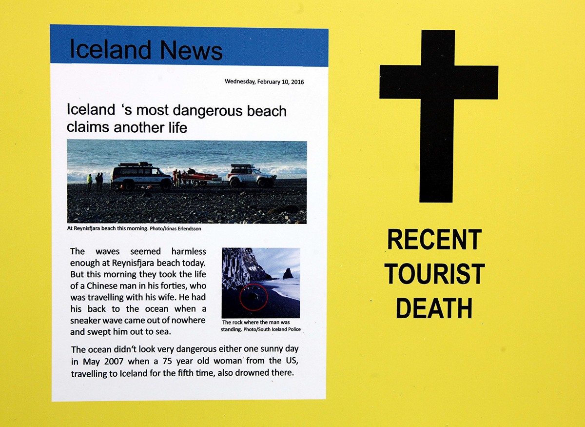 Zdjęcia: Vik, Południowe wybrzeże, Ostrzeżenie, ISLANDIA Zdjęcia: Vik, Południowe wybrzeże, Ostrzeżenie, ISLANDIA