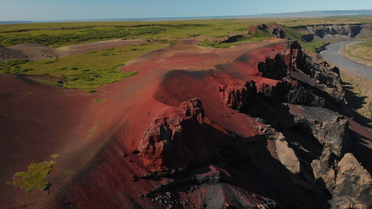 Zdjęcia: Hljóðaklettar, Płn-Wsch. Islandia, Czerwone skały, ISLANDIA Zdjęcia: Hljóðaklettar, Płn-Wsch. Islandia, Czerwone skały, ISLANDIA