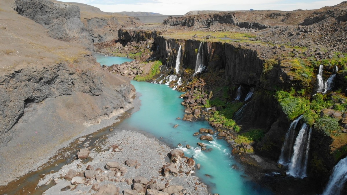 Zdjęcia: przy drodze F208, Interior, Kanion i wodospady, ISLANDIA Zdjęcia: przy drodze F208, Interior, Kanion i wodospady, ISLANDIA