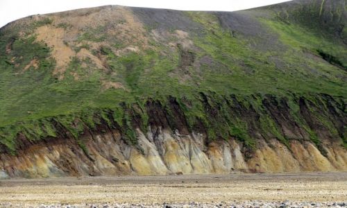 Zdjęcie ISLANDIA / Landmannalaugar / w drodze na poludnie / gorka