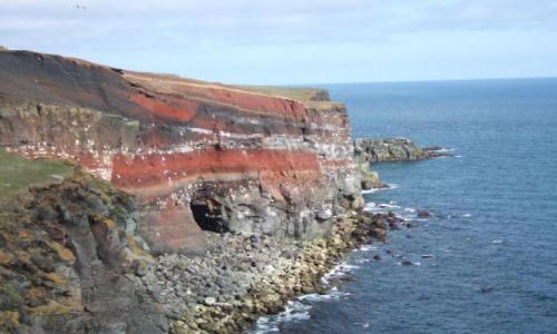 Zdjecie ISLANDIA / - / okolice Keflaviku / Klif