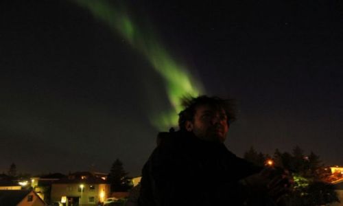 Zdjecie ISLANDIA / - / Keflavik / Keflavik zorza