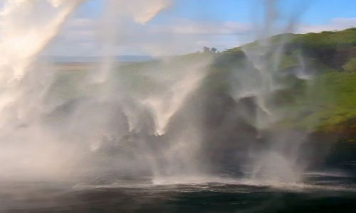 Zdjcie ISLANDIA / Poudnie Islandii / Seljandsfoss  / Wodospad Seljandsfoss
