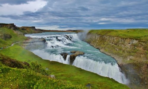 Zdjecie ISLANDIA / - / Gullfoss / Zoty wodospad