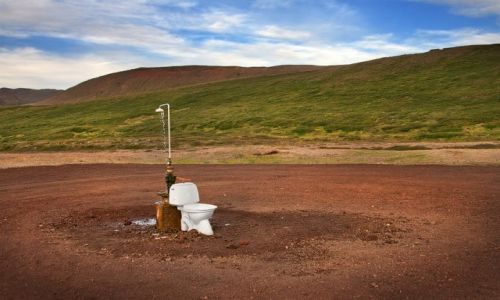Zdjecie ISLANDIA / pnocno-wschodna Islandia / Krafla / wc i prysznic na wieym powietrzu :)