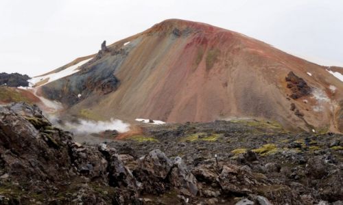 Zdjcie ISLANDIA / zach-pd Islandia / Landmannalaugar  / Wulkan Brennisteinsalda