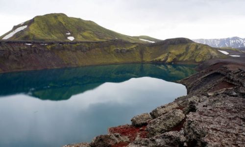 Zdjęcie ISLANDIA / zach-płd Islandia / w drodze na  Landmannalaugar  / Na wulkanie