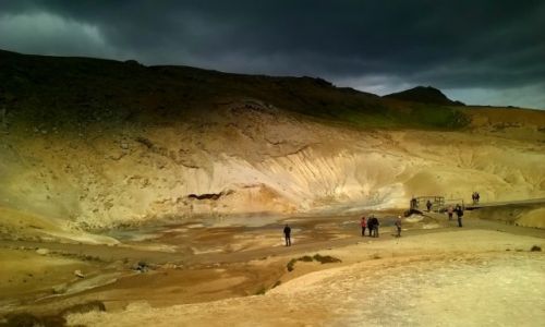 Zdjcie ISLANDIA / zach Islandia / pw. Rrykjanes / Pole geotermalne Seltun