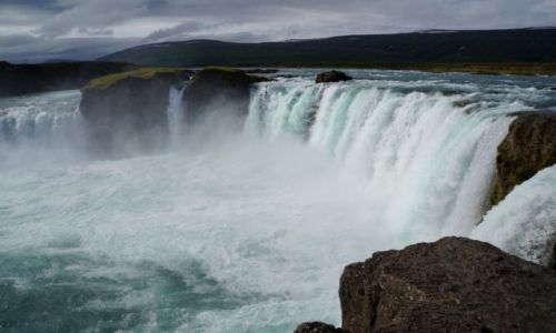 Zdjecie ISLANDIA / pn Isladnia / wodospad Goðafoss / Wodospad Bogw