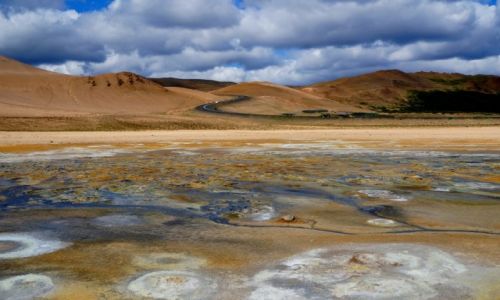 Zdjcie ISLANDIA / pn-wsch Islandia / Hverarond  / Pole geotermalne 