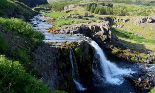 Zdjcie ISLANDIA / zach Islandia / Hvalfjrður / Wodospad