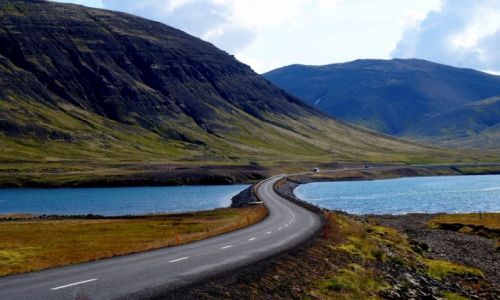 Zdjcie ISLANDIA / zach Islandia / pw. Snaefellsnes / Droga