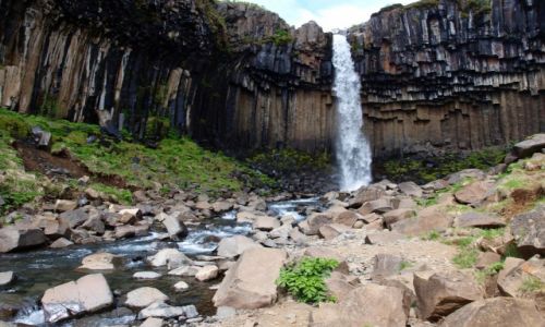 Zdjcie ISLANDIA / Poudniowa Islandia / Park Narodowy Skaftafell / Svartifoss