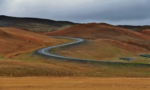 Zdjcie ISLANDIA / Hverarond / pola siarkowe / Serpentyna