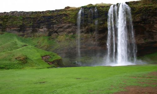 Zdjcie ISLANDIA / Poudniowa Islandia / - / Seljalandsfoss ujcie 2
