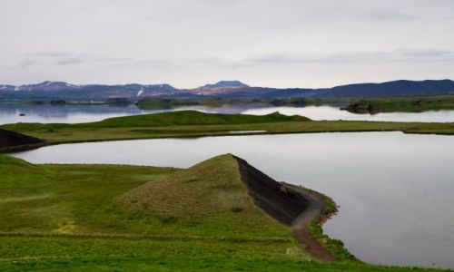 Zdjecie ISLANDIA / islandia pnocna / okolice jez. Myvatn / Panorama