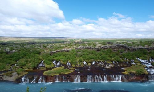 Zdjecie ISLANDIA / Zachodnia Islandia / - / Hraunfossar ujcie 2