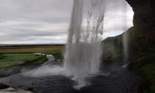 Zdjcie ISLANDIA / Poudniowa Islandia / - / Seljalandsfoss ujcie 3