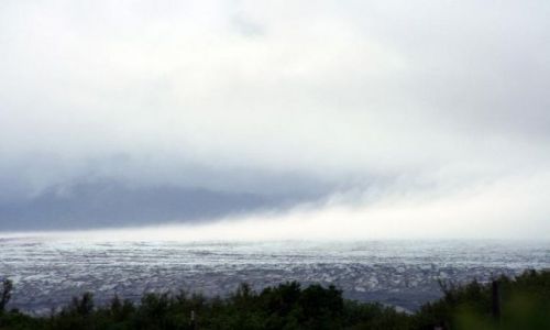 Zdjecie ISLANDIA / poudniowa Islandia / lodowiec Vatna / parujcy lodowiec