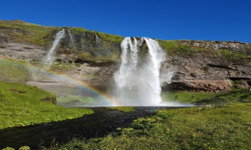 Zdjecie ISLANDIA / Wodospad Seljalandsfoss / Wodospady / Islandia