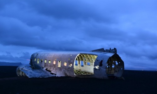 Zdjecie ISLANDIA / - / Dc-3 Plane Wreckage. / Islandia -Grudzien 2016