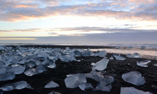 Zdjcie ISLANDIA / - / Diamond Beach / Islandia -Grudzien 2016
