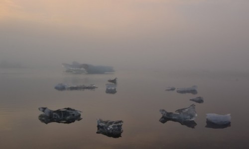 Zdjecie ISLANDIA / - / Jkulsrln - Lodowa Laguna / Islandia -Grudzien 2016