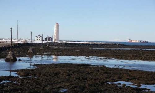 Zdjcie ISLANDIA / Reykjavik / Seltjarnarnes / Wejscie do portu