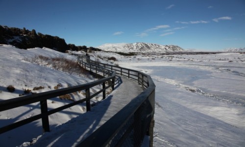Zdjcie ISLANDIA / Park Narodowy Thingvellir  / . / cieka
