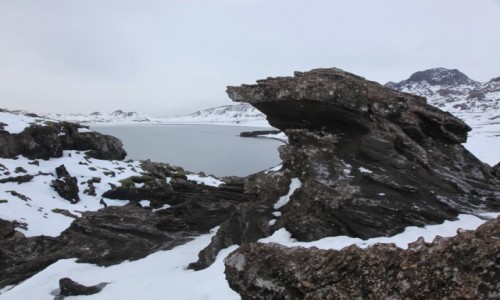 Zdjęcie ISLANDIA / Reykjavik / Jezioro Kleifarvatn / Skały wulkaniczne