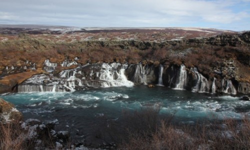 Zdjcie ISLANDIA / Reykjavik / Husafell / Wodospad Hraunfossar