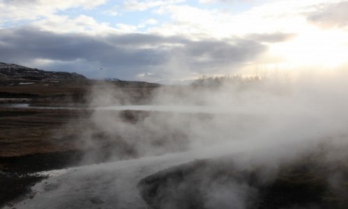 Zdjęcie ISLANDIA / Reykjavik / Reykholtsdalur / Wody termalne Deildartunguhver