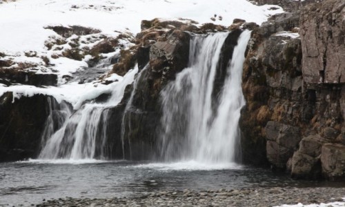 Zdjcie ISLANDIA / Pwysep Snæfellsnes / Grundarfjordur / Kirkjufellsfoss, wodospad