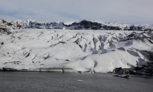 Zdjęcie ISLANDIA / Południowe wybrzeże / Lodowiec Myrdalsjokull  / Dla ochłody