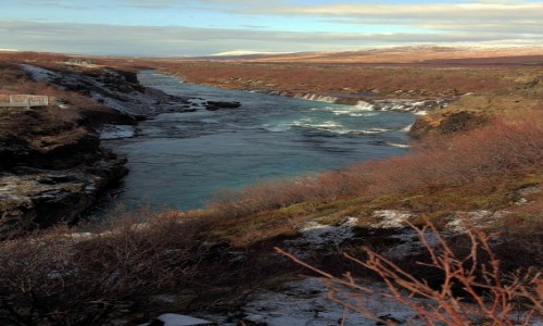 Zdjcie ISLANDIA / Reykjavik / Husafell  / Rzeka Hvta 