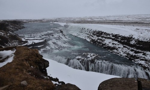 Zdjęcie ISLANDIA / Islandia / Gullfoss / Wodospad Gullfoss
