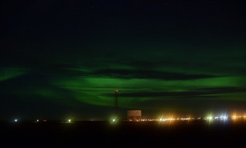 Zdjcie ISLANDIA / Keflavik / Keflavik / Zorza Polarna nad Keflavikiem