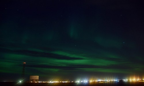 Zdjcie ISLANDIA / Keflavik / Keflavik / Zorza Polarna nad Keflavikiem