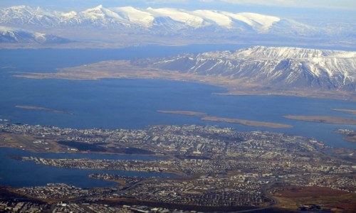 Zdjęcie ISLANDIA / Reykjavik / Reykjavik / Reykjavik z powietrza