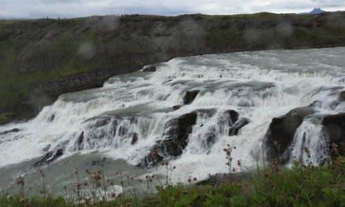 Zdjecie ISLANDIA / Poudnie / Gullfoss / Gullfoss z drugiej strony rzeki