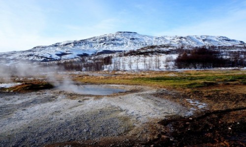 Zdjcie ISLANDIA / okolice Reykjaviku / Geysir, dolina Haukadalur / rda geotermalne