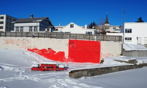 Zdjęcie ISLANDIA / zachodnia  Islandia / Borgarnes / Kontrasty