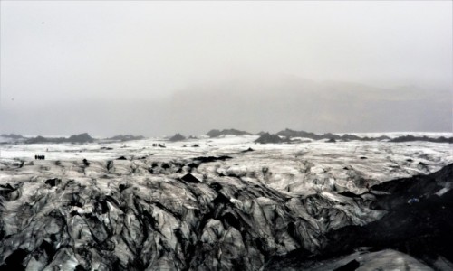 Zdjcie ISLANDIA / poudnie kraju / lodowiec Myrdals -Jokull / Myrdals Jokull na pochmurno