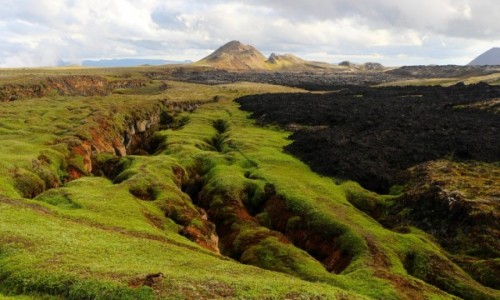 Zdjcie ISLANDIA / . / pole lawowe / Kraina lodu i ognia