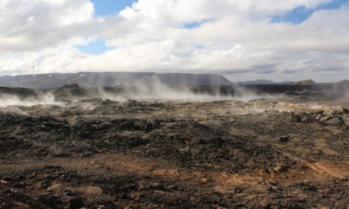 Zdjcie ISLANDIA / polnoc / Pole lawowe Leirhnjukur / Pole lawowe.